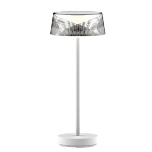 Lampka dekoracyjna stołowa LED CASABLANCA z akumulatorem USB-C IP44 2700K 329882 biała Sanico Goldlux