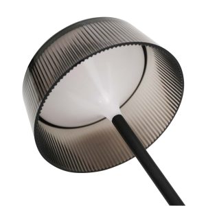 Sanico Goldlux lampka dekoracyjna stołowa LED CASABLANCA z akumulatorem USB-C 2700K czarna IP44 - 329899