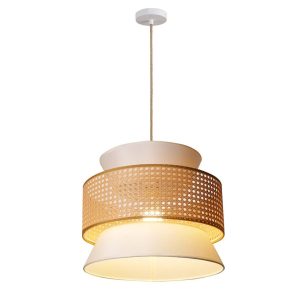 Sanico Goldlux lampa wisząca GRENADA 1xE27 naturalna beżowa w stylu boho IP20 - 330482