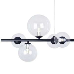 Sanico Goldlux lampa wisząca LED HYBRID 15W 4000K + 7xG9 czarna IP20 - 331113