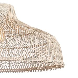 Sanico Goldlux lampa wisząca CUBA 1xE27 naturalna beżowa w stylu boho IP20 - 331137