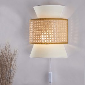 Sanico Goldlux kinkiet ścienny GRENADA 1xE27 beżowy IP20 - 331144