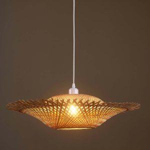Sanico Goldlux lampa wisząca BARBADOS 1xE27 naturalna beżowa w stylu boho IP20 - 331175