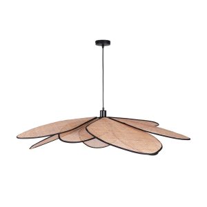 Sanico Goldlux lampa wisząca TOBAGO XL 1xE27 naturalna beżowa w stylu boho IP20 - 331199