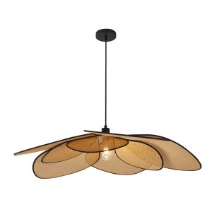 Sanico Goldlux lampa wisząca TOBAGO XL 1xE27 naturalna beżowa w stylu boho IP20 - 331199