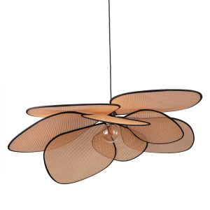 Sanico Goldlux lampa wisząca TOBAGO XL 1xE27 naturalna beżowa w stylu boho IP20 - 331199