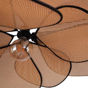 Sanico Goldlux lampa wisząca TOBAGO XL 1xE27 naturalna beżowa w stylu boho IP20 - 331199