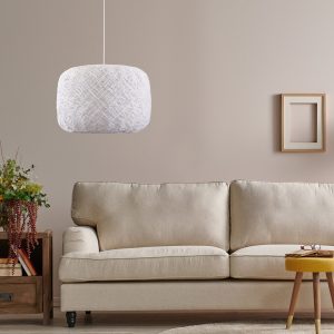 Sanico Goldlux lampa wisząca MONICA 1xE27 biała IP20 - 332257