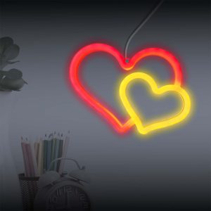 Sanico Goldlux lampka dekoracyjna LED NEON HEARTS USB A zasilanie bateryjne IP20 - 335753