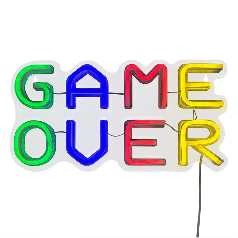 Sanico Goldlux lampka dekoracyjna LED NEON GAME-OVER USB A zasilanie bateryjne IP20 - 335906