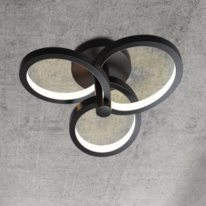 Sanico Goldlux lampa ścienno sufitowa LED RIBBON 12W czarny 4000K IP20 - 336002