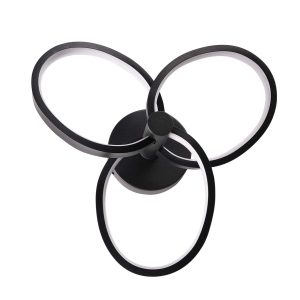 Sanico Goldlux lampa ścienno sufitowa LED RIBBON 12W czarny 4000K IP20 - 336002