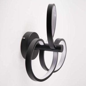 Sanico Goldlux lampa ścienno sufitowa LED RIBBON 12W czarny 4000K IP20 - 336002