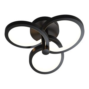 Sanico Goldlux lampa ścienno sufitowa LED RIBBON 12W czarny 4000K IP20 - 336002
