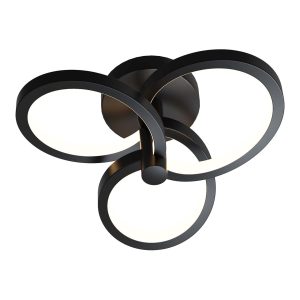 Sanico Goldlux lampa ścienno sufitowa LED RIBBON 12W czarny 4000K IP20 - 336002