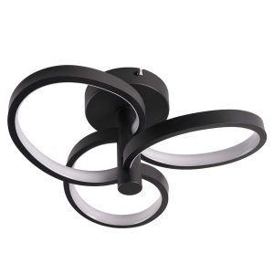 Sanico Goldlux lampa ścienno sufitowa LED RIBBON 12W czarny 4000K IP20 - 336002