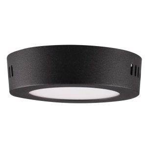 Sanico Goldlux RIGEL LED 4,8W oprawa natynkowa okrągła stała czarna 4000K IP20 - 336040