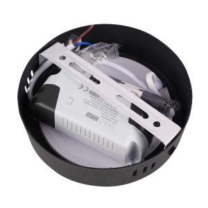 Sanico Goldlux RIGEL LED 4,8W oprawa natynkowa okrągła stała czarna 4000K IP20 - 336040