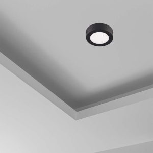 Sanico Goldlux RIGEL LED 4,8W oprawa natynkowa okrągła stała czarna 4000K IP20 - 336040