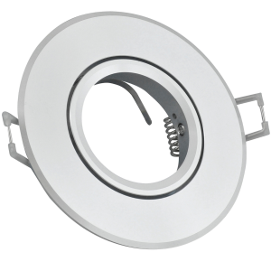 Sanico Goldlux WEST OPAL GU10 oprawa podtynkowa okrągła ruchoma srebrny połysk IP20 - 302076