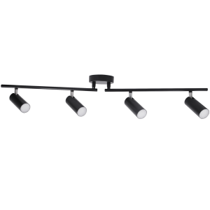 Sanico Goldlux GAVI 4 LED oprawa listwa ścienno-sufitowa czarna 3000K IP20 - 308443