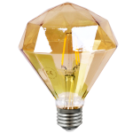 Żarówka LED Goldlux E27 FILAMENT Z110 DIAMOND 4W Vintage Amber 2700K – 308863