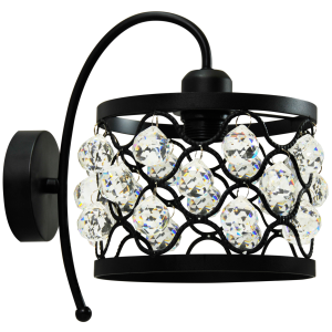 Sanico Goldlux VEJLE E27 kinkiet ścienny klosz okrągły IP20 - 310163