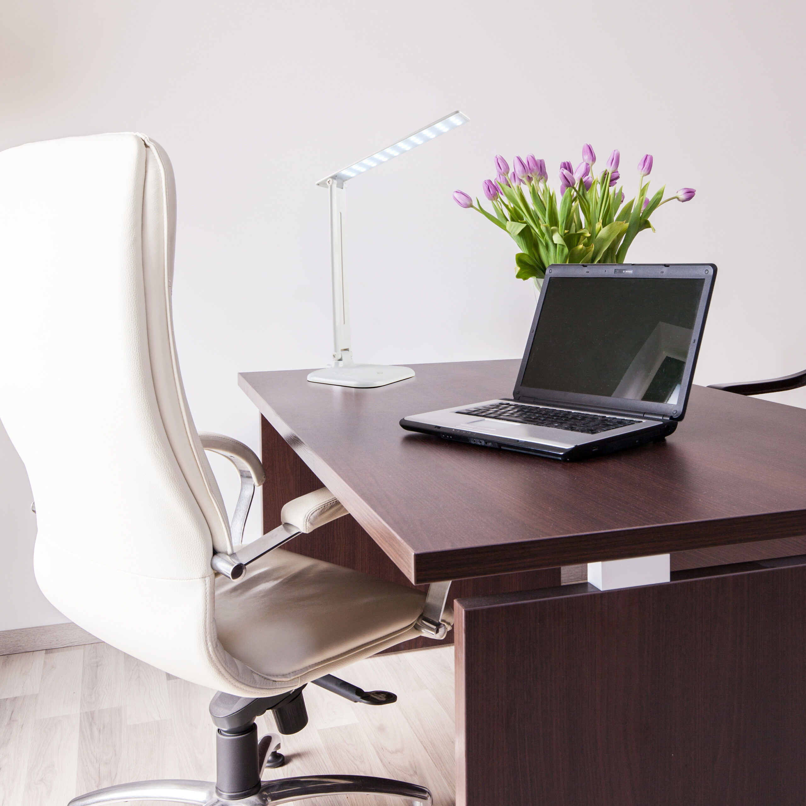 Notebook on the table