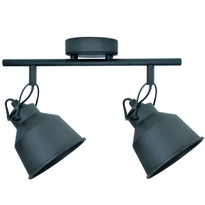 Sanico Goldlux NIKO 2xE14 oprawa listwa ścienno-sufitowa czarna IP20 - 311825