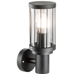 Sanico Goldlux FIORD E27 kinkiet oprawa elewacyjna czarna IP44 - 312303