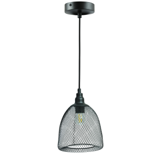 Sanico Goldlux VIGO 1xE27 lampa wisząca siatka czarna IP20 - 312525
