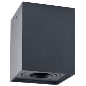 Sanico Goldlux HADAR Q1 GU10 oprawa natynkowa kwadratowa ruchoma czarna IP20 - 313126