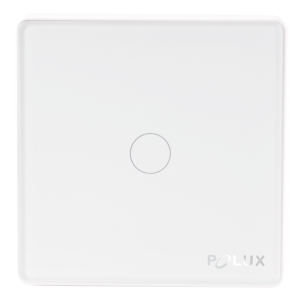 Sanico Goldlux Wi-Fi SMART włącznik dotykowy pojedynczy biały z kondensatorem TUYAsmart IP20 - 314338