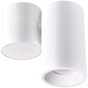 Sanico Goldlux HOBRO GU10 oprawa natynkowa okrągła ruchoma biała IP20 - 315397