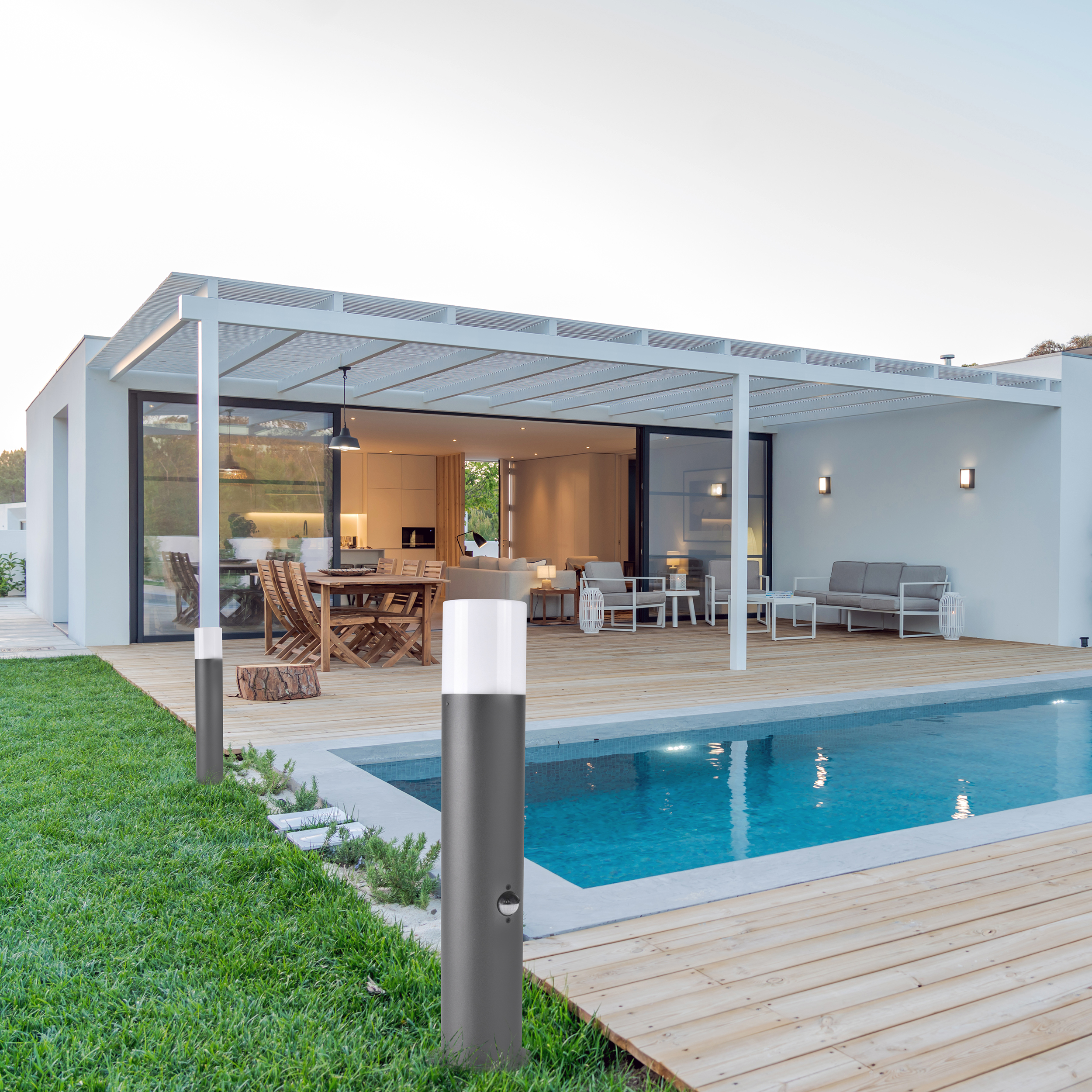 Modern villa with pool and garden