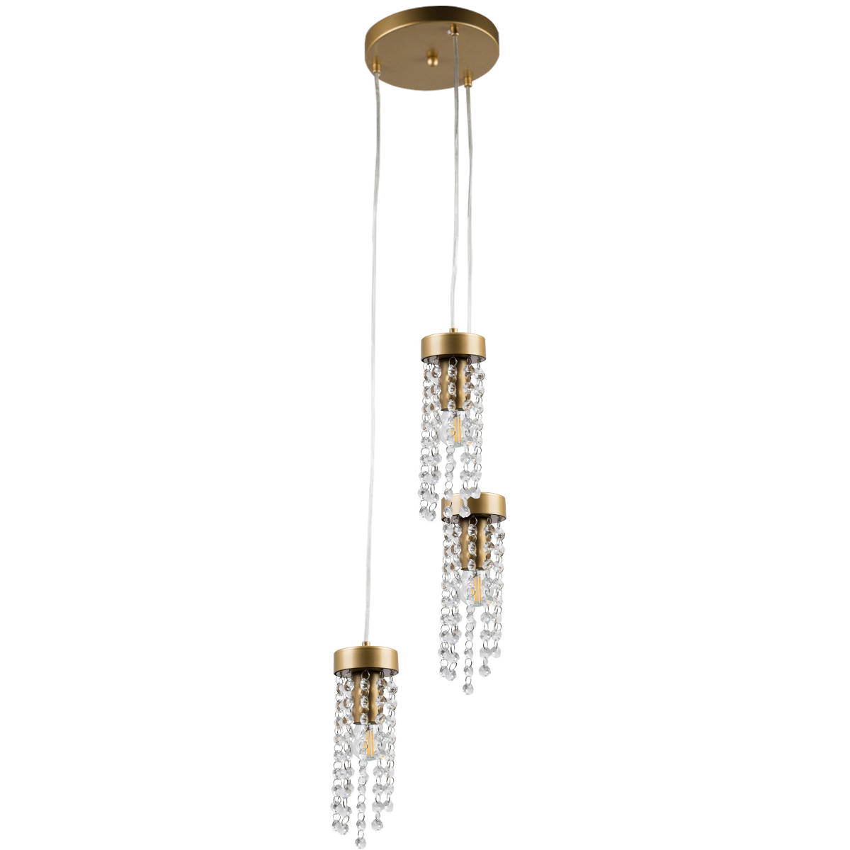 Lampa wisząca Goldlux GEA 3xE27 złota - 316295 Lampa wisząca Goldlux GEA 3xE27 złota - 316295