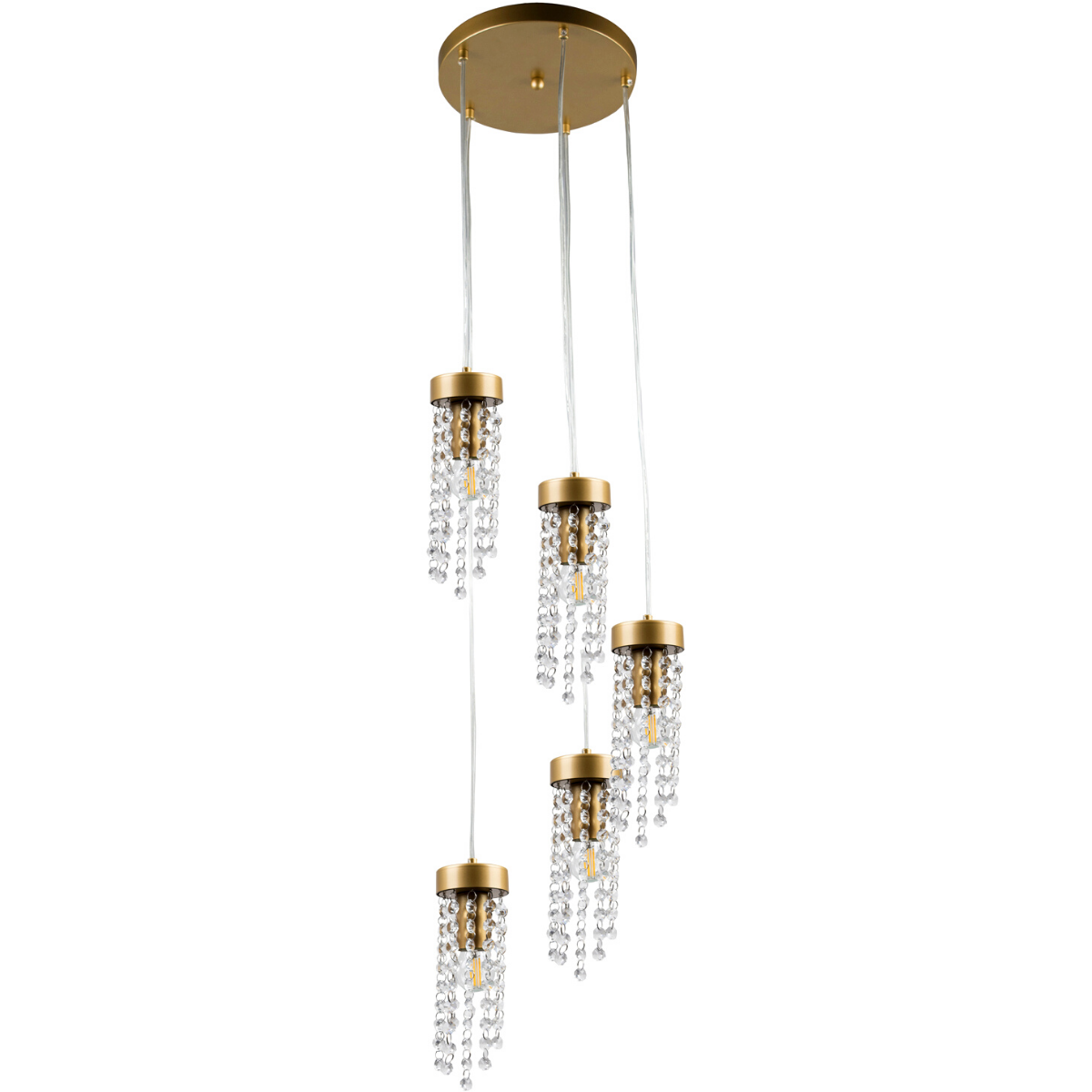 Lampa wisząca Goldlux GEA 5xE27 złota - 316301 Lampa wisząca Goldlux GEA 5xE27 złota - 316301