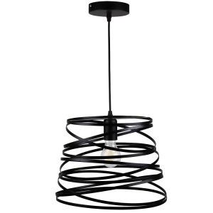 Sanico Goldlux LAGOA 1xE27 lampa wisząca czarna IP20 - 316325