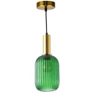 Sanico Goldlux lampa wisząca SUFFOLK 1xE27 green IP20 - 317377
