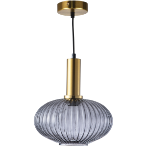 Sanico Goldlux lampa wisząca NORFOLK 1xE27 smokey IP20 - 317391
