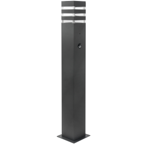 Sanico Goldlux TEKSAS 74 E27 lampa ogrodowa stojąca z czujnikiem ruchu i zmierzchu grafitowa IP44 - 317650