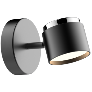 Sanico Goldlux KUBIK 1 LED kinkiet oprawa ścienna czarna 3000K IP20 - 318251