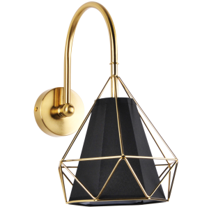 Sanico Goldlux HIRA 1xE27 kinkiet ścienny gold + black IP20 - 318541