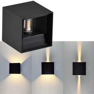 Sanico Goldlux KIOTO G9 kinkiet oprawa elewacyjna czarna IP44 - 318572