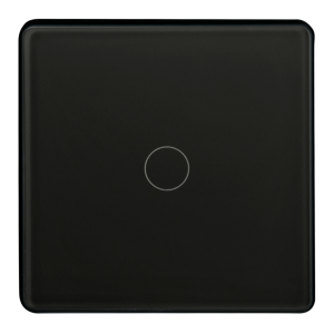 Sanico Goldlux Wi-Fi SMART włącznik dotykowy pojedynczy czarny z kondensatorem TUYAsmart IP20 - 319050