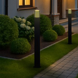Sanico Goldlux lampa ogrodowa stojąca słupek KUUSAMO 90 E27 grafitowa IP54 - 329363