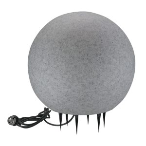 Sanico Goldlux lampa ogrodowa ARGENTO 40 szara kula 1xE27 220-240V IP65 - 330352