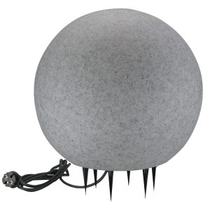 Sanico Goldlux lampa ogrodowa ARGENTO 50 szara kula 1xE27 220-240V IP65 - 330369