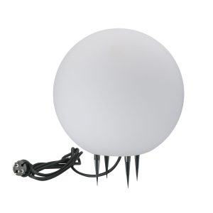 Sanico Goldlux lampa ogrodowa ARGENTO 30 biała kula 1xE27 220-240V IP65 - 330383
