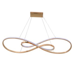 Sanico Goldlux lampa wisząca ZUMBA LED 50W 4000K złota IP20 - 331083